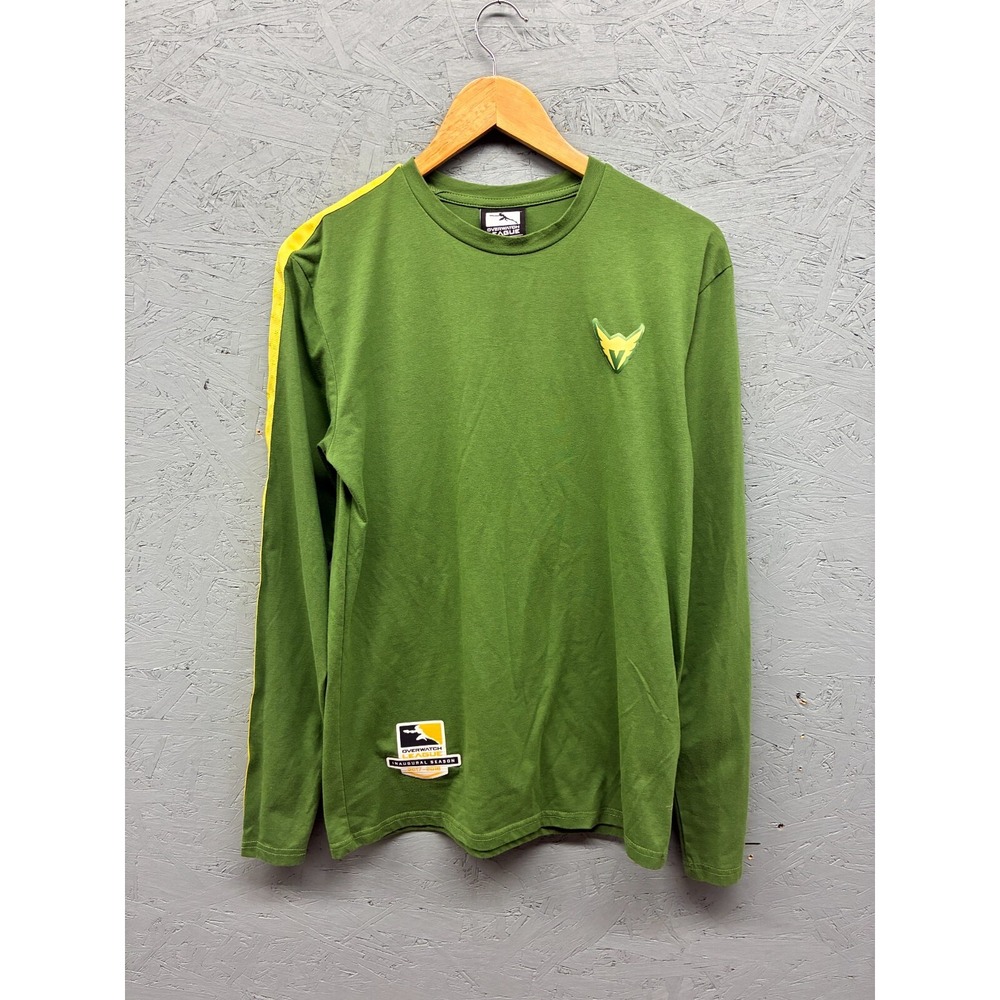 Overwatch League Thunder Green‎ Long Sleeve Shirt Men's Medium Inaugural Season
